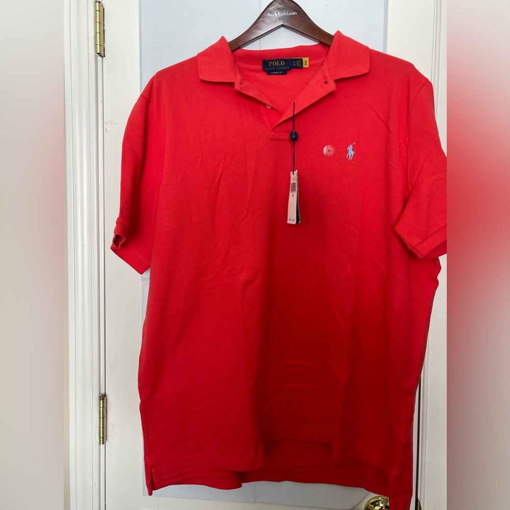 Polo by Ralph Lauren, classic fit. Size XL. Classic Red.